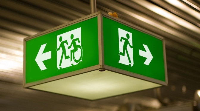 Universal Design Meets the Exit Sign Accessible Means of Egress Icon Exit Sign